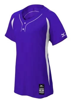 Mizuno Girls Elite 2-Button Game Jersey -Baseball Pro Shop 350605 6000