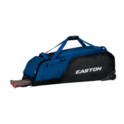 Easton Dugout Wheeled Bag -Baseball Pro Shop Dugout Wheeled Bag Navy 45degree