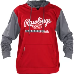 Rawlings PFHPRBB Fleece Hoodie -Baseball Pro Shop PFHPRBB S GR 1