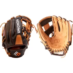Nokona Alpha S-100I 10.5 Inch Baseball Infield Glove -Baseball Pro Shop S100I FRONTANDBACK