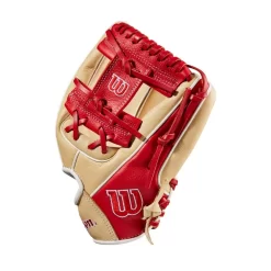 Wilson A500 11 Inch Youth Baseball Glove -Baseball Pro Shop WBW100899 2 A500 BB 11 Boys Blonde Red White.png.cq5dam.web .1200.1200