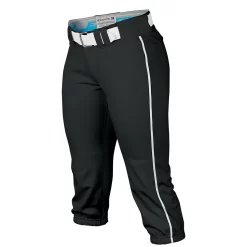 Easton Prowess Womens Piped Softball Pants 15 Easton Prowess Womens Piped Softball Pants -Baseball Pro Shop W S PROWESS Piped PANT A167 122 BKWH front copy