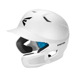 Easton Z5 Matte Solid Baseball Helmet With Universal Jaw Guard -Baseball Pro Shop Z5 2.0 HELMET MATTE UNI JAW GUARD A168539WH 3QTR L