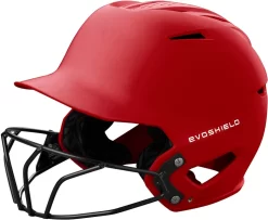 Evoshield XVT 2.0 Matte Softball Helmet With Mask -Baseball Pro Shop wb57257 scarlet